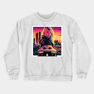 Sunset Posing Crewneck Sweatshirt